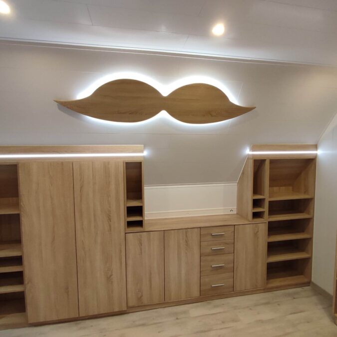 22 675X675 | Menuiserie d'Ys Rénovation d’une pièce du sol au plafond (luminaires, plafond, mur, sol et mobilier sur mesure) à Schweighouse-sur-Moder Saverne