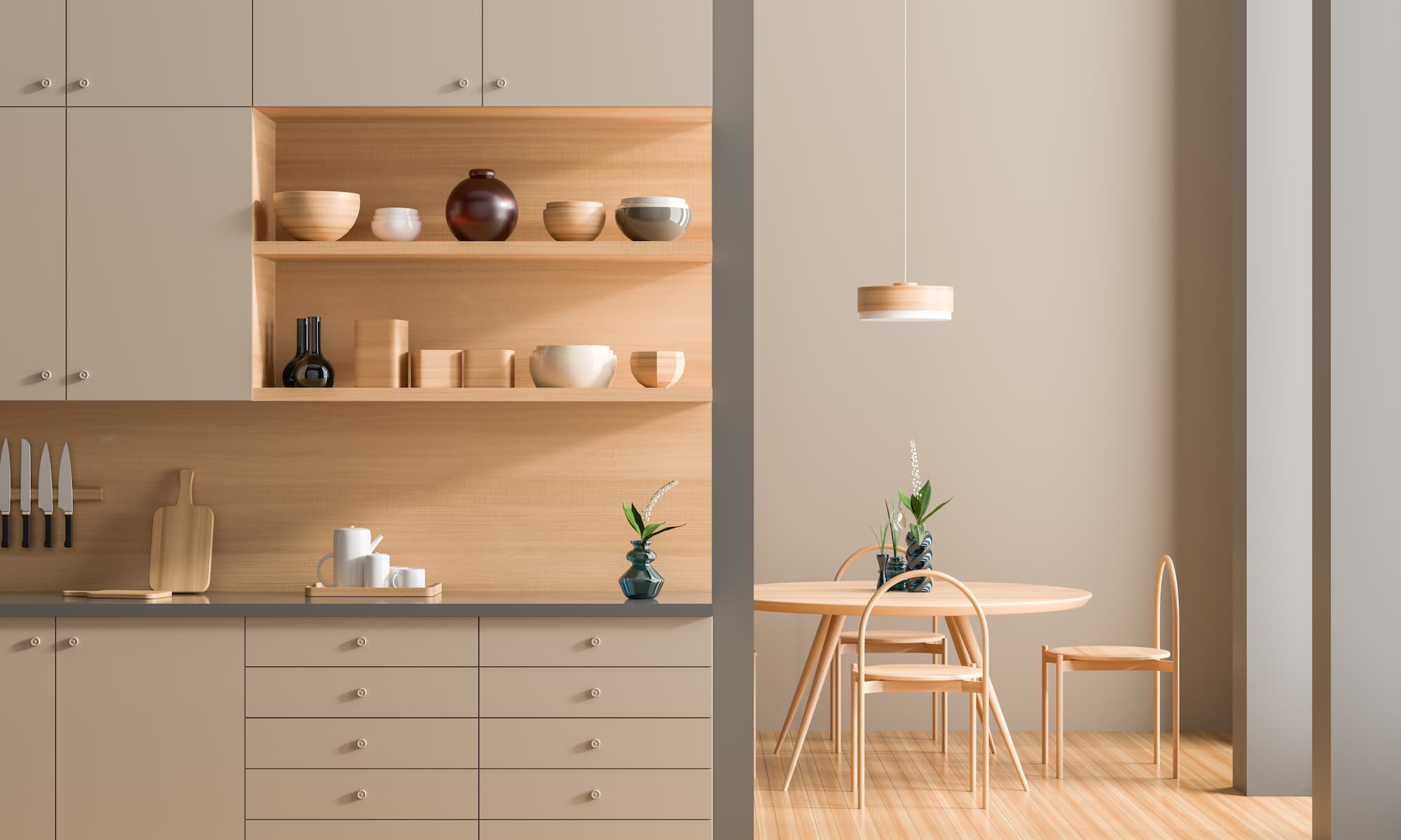 Comment tirer parti d&rsquo;une combinaison placards et &eacute;tag&egrave;res pour une cuisine pratique et design ? Bischheim